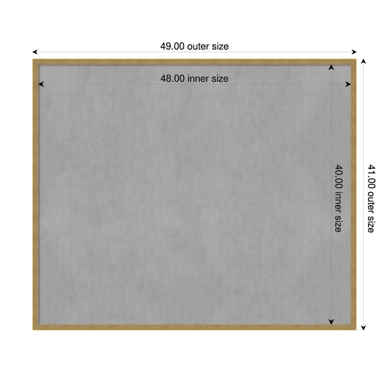 Amanti Art Incline Black Framed - 49 x 41 in - Incline Dark Gold