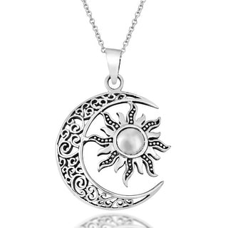 Brand   New !! 925 Sun And Moon  Pendant ! 7 Grams Sterling Silver