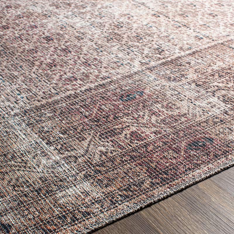 Livabliss Kori Moody Medallion Printed Machine Washable Area Rug