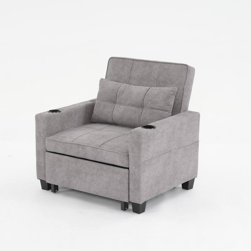 Pull Out Recliner Chair Bed Convertible 3 in 1