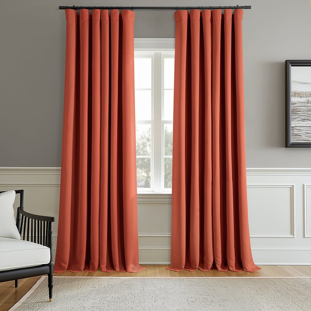 Exclusive Fabrics Room Darkening Curtains for Bedroom & Living Room Curtains - Window Drapes (2 Panels)