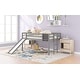 preview thumbnail 31 of 40, Modern and Playful Design Wood Loft Bed with Slide, Ladder and Chalkboard, Twin size