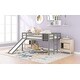 preview thumbnail 19 of 54, Roomfitters Twin Size Loft Bed Wood Frame with Slide, Stair, and Chalkboard, Fun and Functional Design