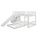 preview thumbnail 3 of 4, Twin over Twin Size Bunk Bed with Two Drawers, Stairway and Slide