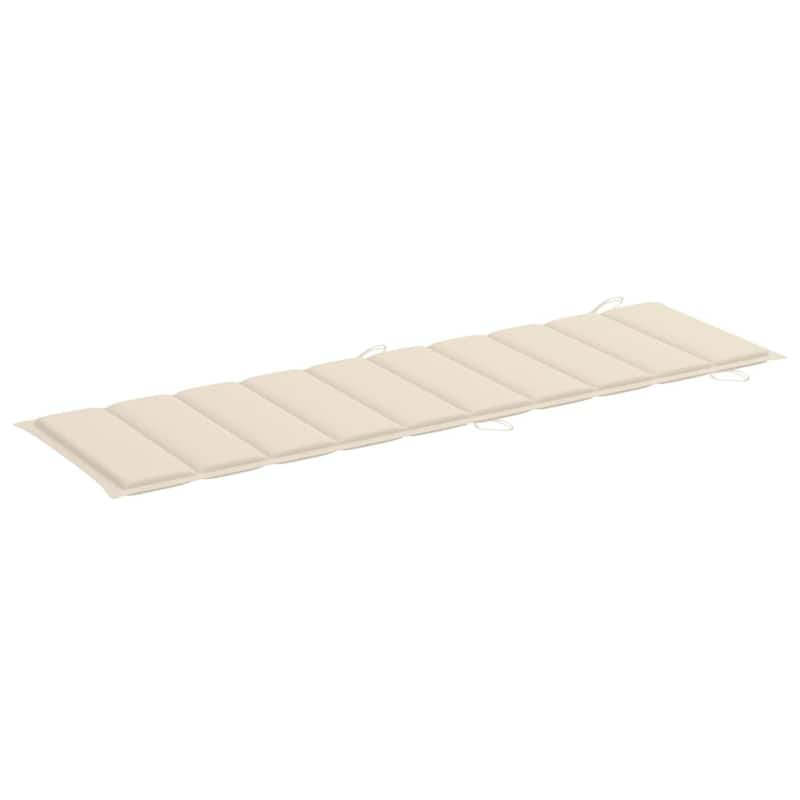 vidaXL Sun Loungers 2 pcs with Cushions Solid Acacia Wood - 72.4" x 21.7" x 25.2"