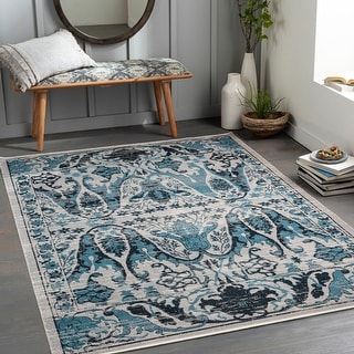 Livabliss Ember Boho Machine Washable Area Rug