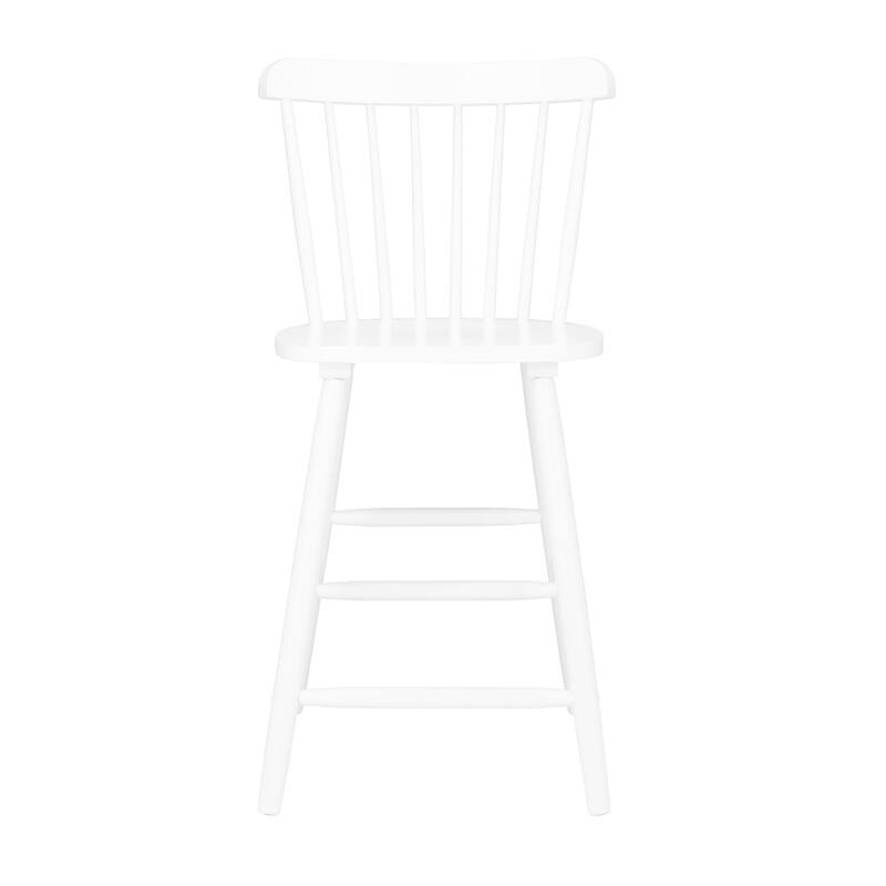 SAFAVIEH Arra 24-inch Spindle Farmhouse Counter Stool (Set of 2) - 19.9" x 20.1" x 43.1" - 20"W x 20"D x 38"H