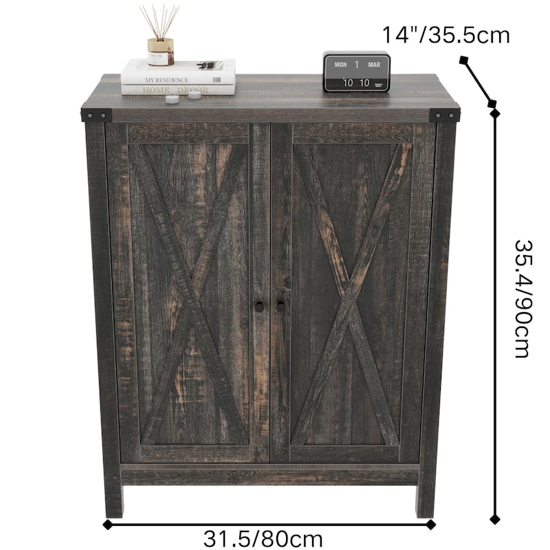 Moasis Farmhouse 5-Tier Shoe Cabinet Organizer with Adjustable Shelves for Entryway Hallway