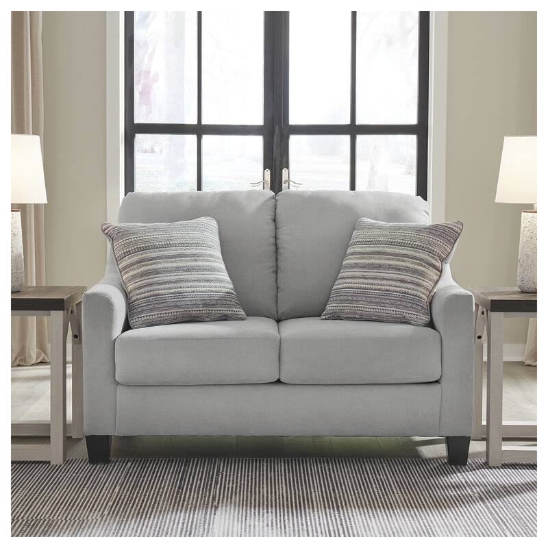 Signature Design by Ashley Adlai Gray Loveseat - 57"W x 39"D x 40"H - Gray