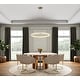 preview thumbnail 3 of 2, Artcraft Camila - Integrated LED Chandelier - Brushed Brass Finish