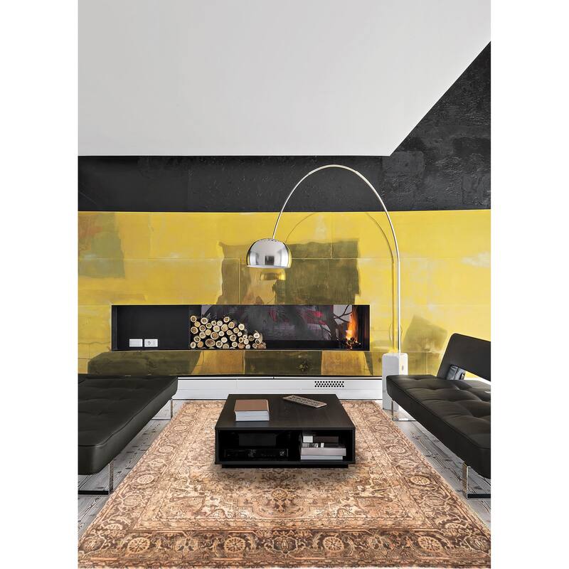 ECARPETGALLERY Hand-knotted Sarabi Light Copper Wool Rug - 7'7 x 10'3