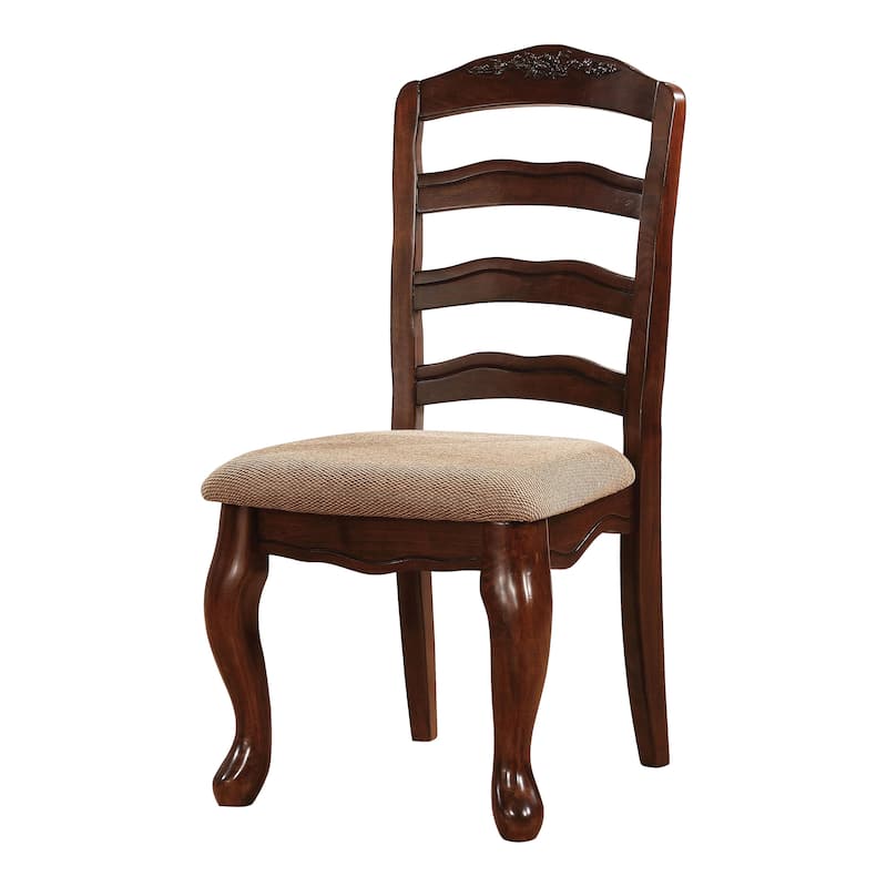 Shak Traditional Wood Ladderback Dining Chairs (Set of 2) by Furniture of America