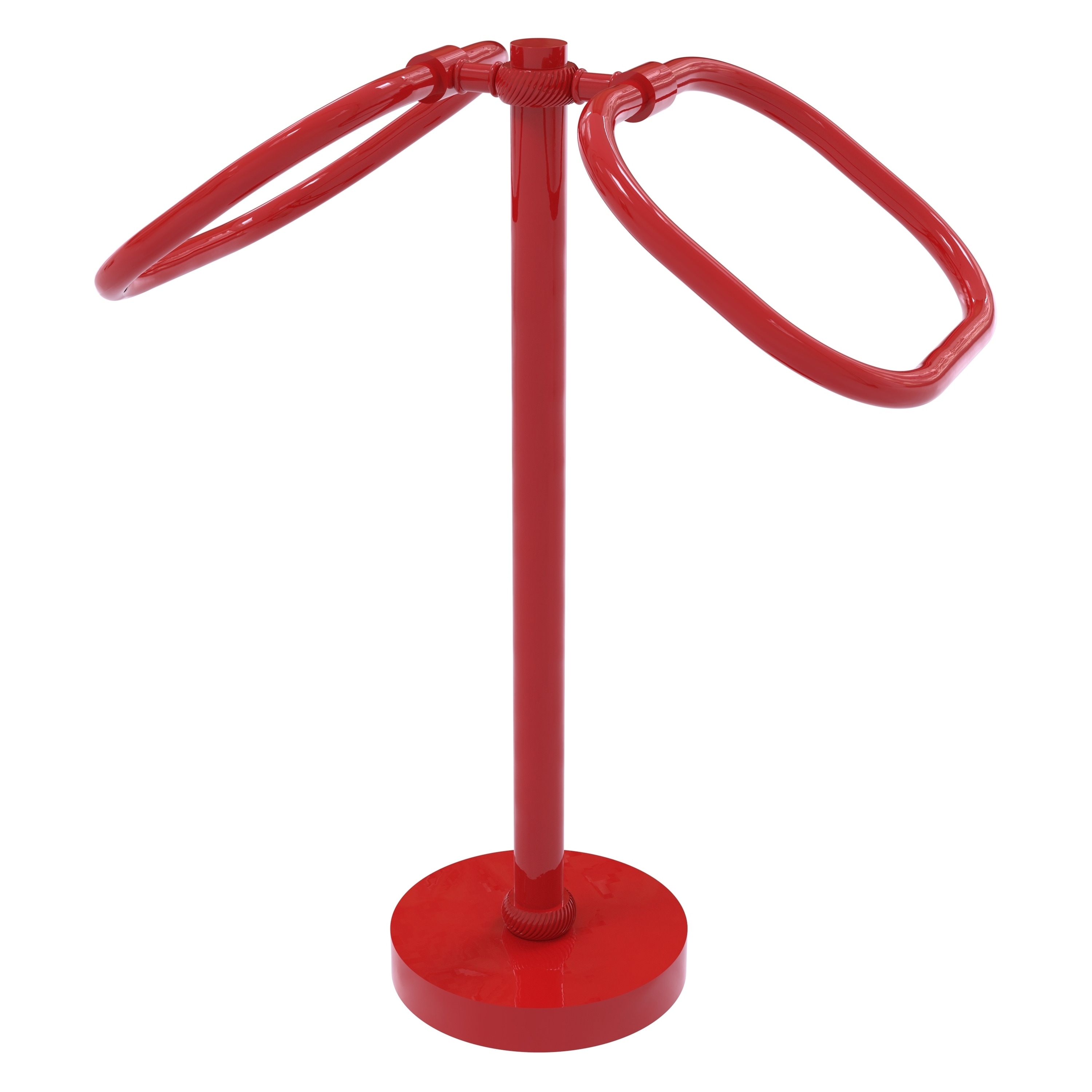 Allied Brass Two Ring Oval Guest Towel Holder