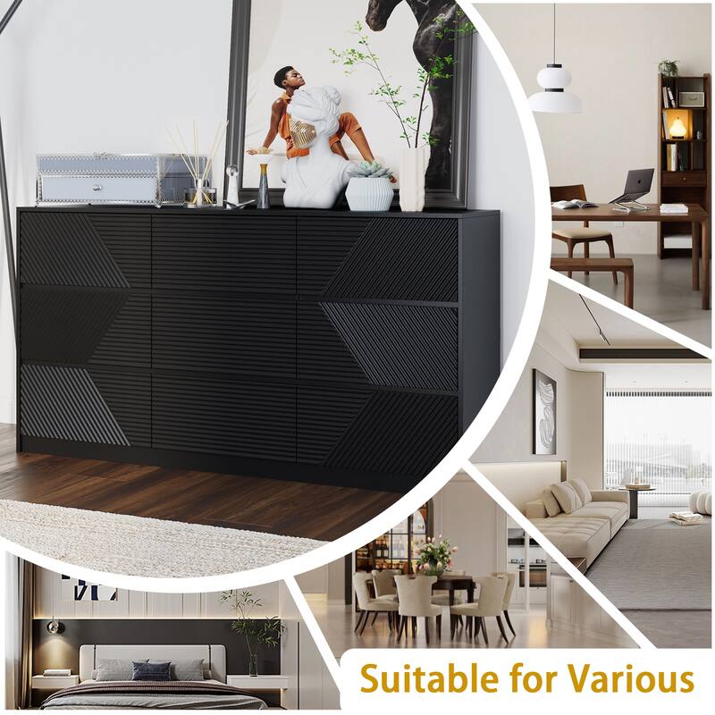 Black Storage Office 9-Drawer,File cabinets,Home & office,for Professional Organization