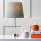 preview thumbnail 8 of 6, SAFAVIEH Lighting 16-inch Ashford Grey Shade Crystal Orb Table Lamp (Set of 2)