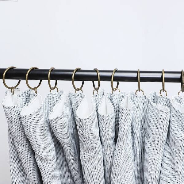 Shop 20 Pack Metal Curtain 1 3 Inch W Eyelet Drape Ring Loops For