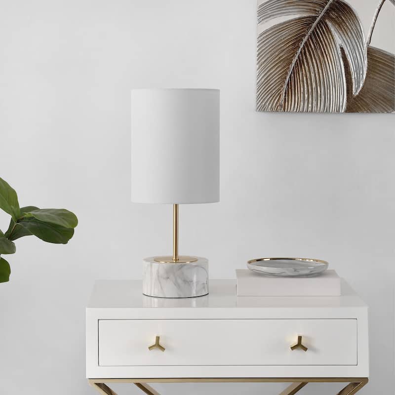SAFAVIEH Lighting Sanija 18-inch Usb Charging LED Table Lamp - 8" W x 8" L x 18" H - 8Wx8Dx18H