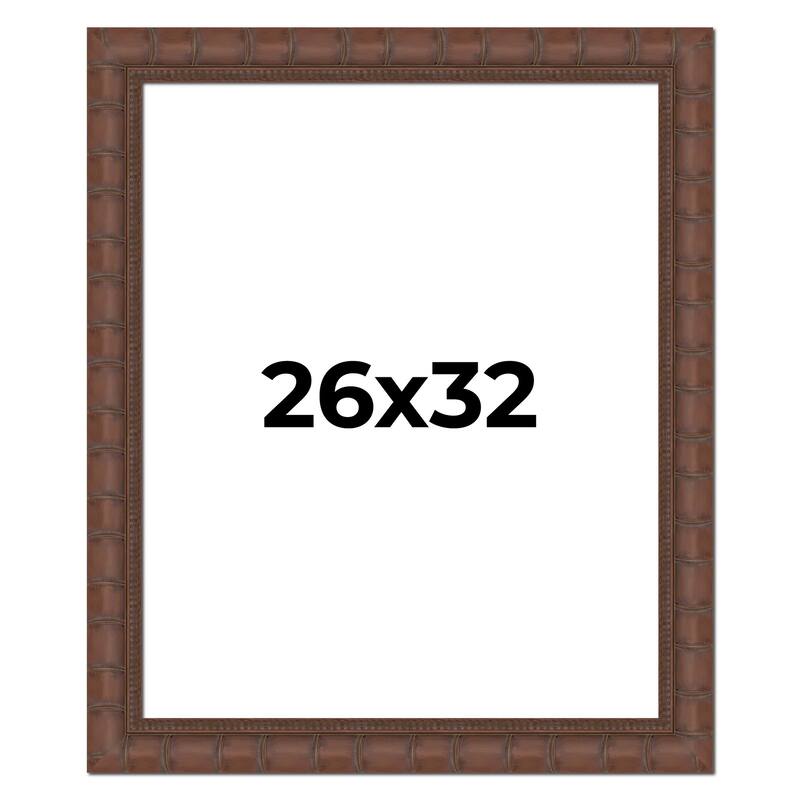 26x32 Frame Pewter Solid Wood Picture Frame Width 1.625 Inches | Interior Frame Depth 0.6875 Inches