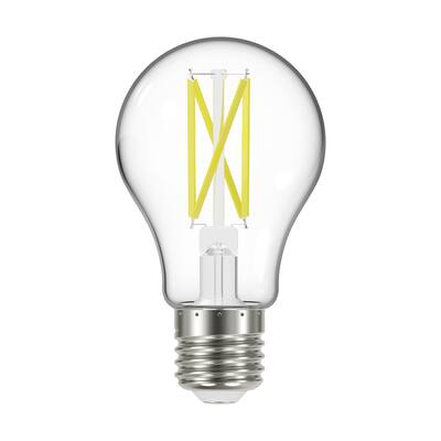 10.5 Watt LED A19 Clear Medium Base 5000K 90 CRI 120 Volt