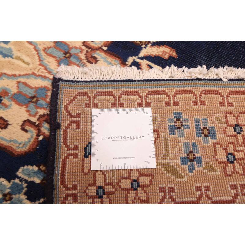 ECARPETGALLERY Hand-knotted Anadol Vintage Navy Wool Rug - 3'2 x 6'4