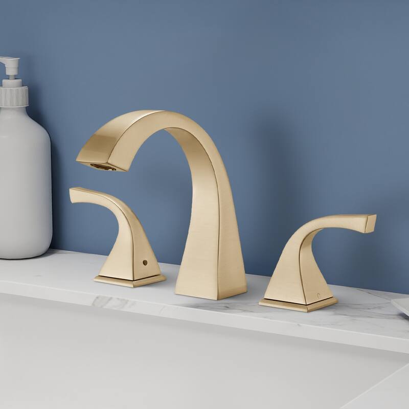 Topcraft Two Handle Bathroom Sink Faucet with Pop-Up Drainer