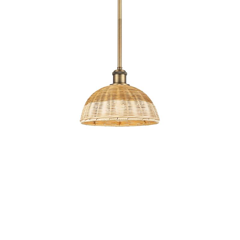 Innovations Lighting 516-1S-8-9 Bristol Natural II Pendant Bristol - Brushed Brass / Natural