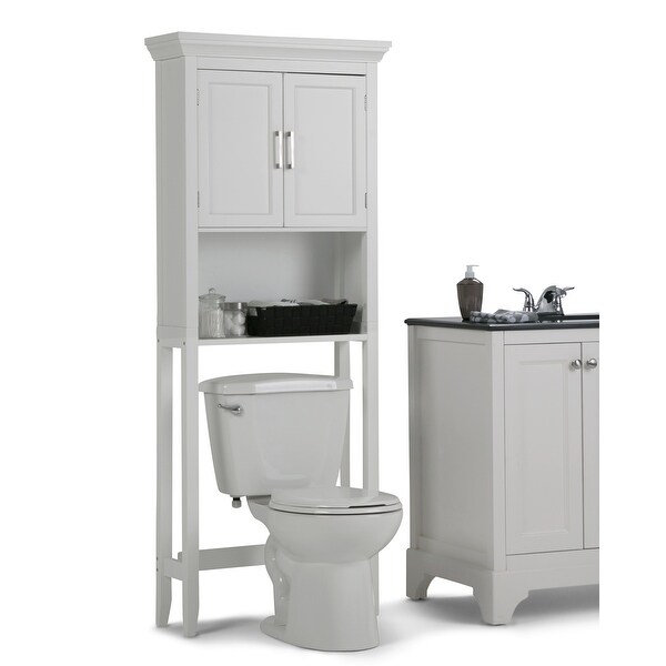 WYNDENHALL Hayes 67 inch H x 27 inch W Space Saver Bath Cabinet - 67 inch high