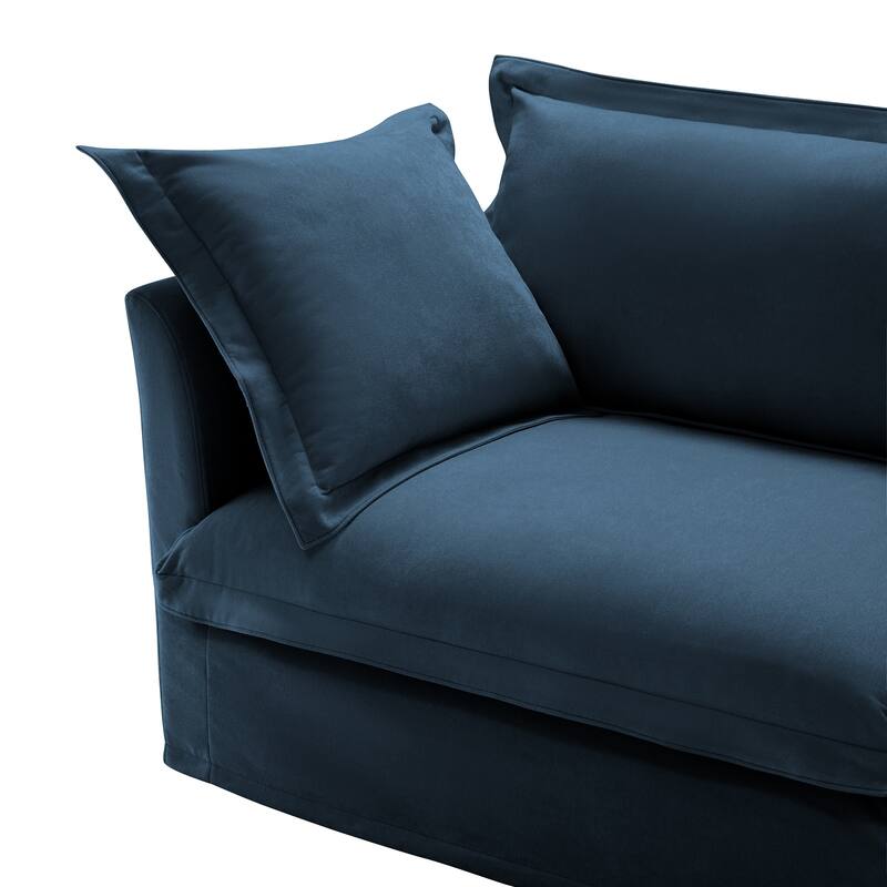 83.4″ Chenille Modular 3-Seater Sofa with Washable Covers & 300 lb Capacity
