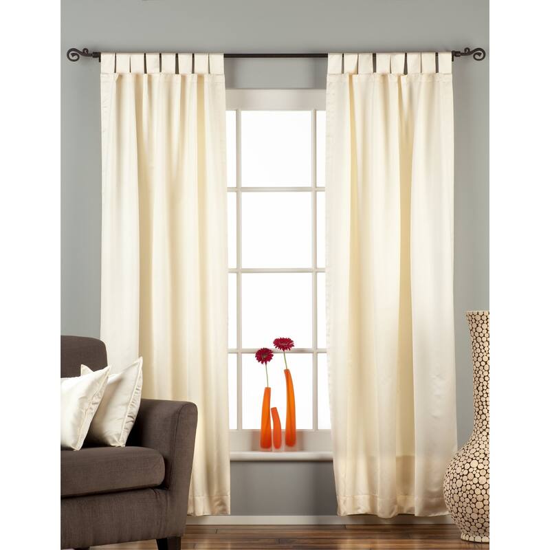Cream Tab Top blackout Curtain / Drape / Panel - 50X84" - Piece - Cream - 84 Inches