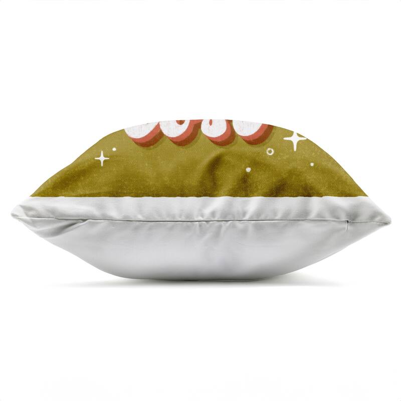 Stupell Let's Get Lost Retro Lettering Printed Outdoor Throw Pillow Design by Sarah Hickman