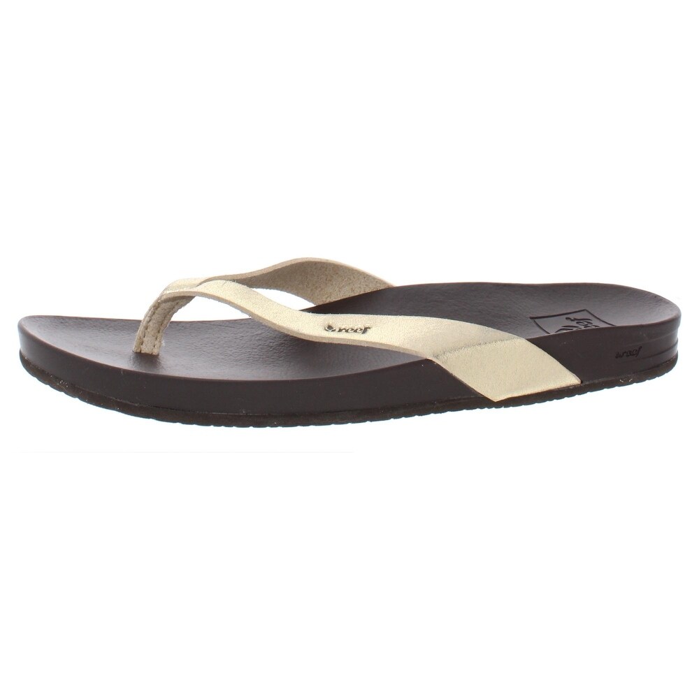reef pewter flip flops
