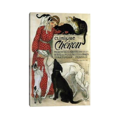 iCanvas "Clinique Cheron Advertising Vintage Poster" by Unknown Artist Canvas Print