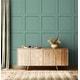 preview thumbnail 11 of 28, Stacy Garcia Home Squared Away Peel and Stick Wallpaper 20.5 in. W x 18 ft. L - Sea Green