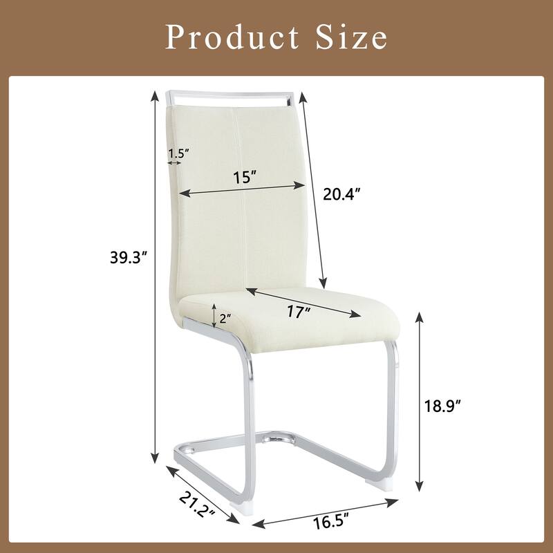 Dining Chairs:Comfort & Stability In One,Easily Matching Various Home Decor.Set Of 3