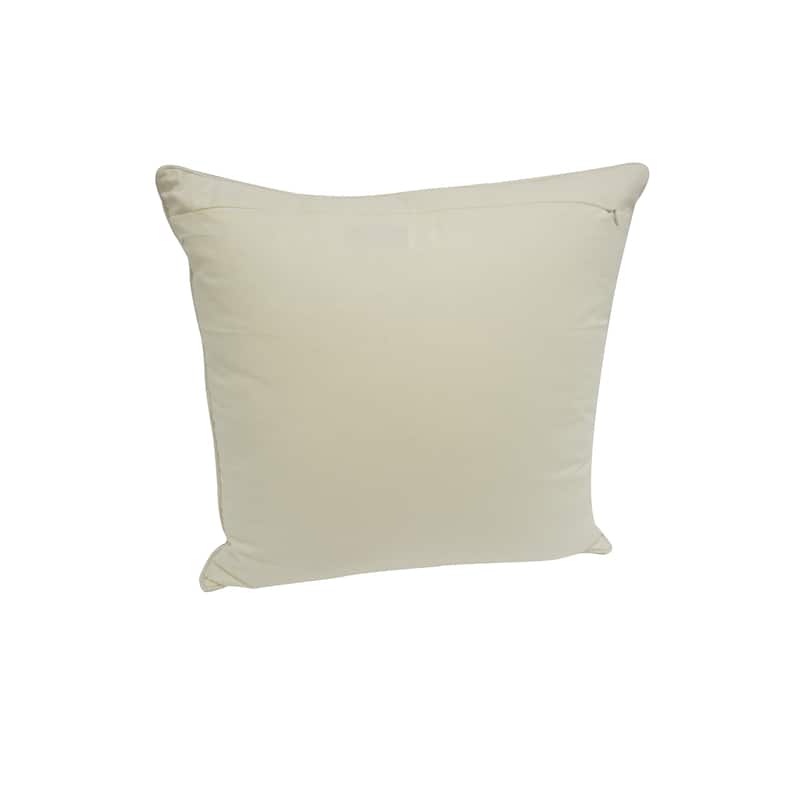 Home&Manor Tanjan Vintage Raw Silk Pillow 18"