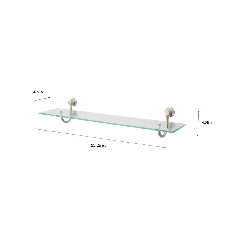 Organize It All Hanging Glass Shelf - 20.5x4.7x3.5