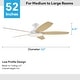 preview thumbnail 89 of 113, 5 - Blade Low Profile Flush Mount Modern Ceiling Fan with LED Light and Remote