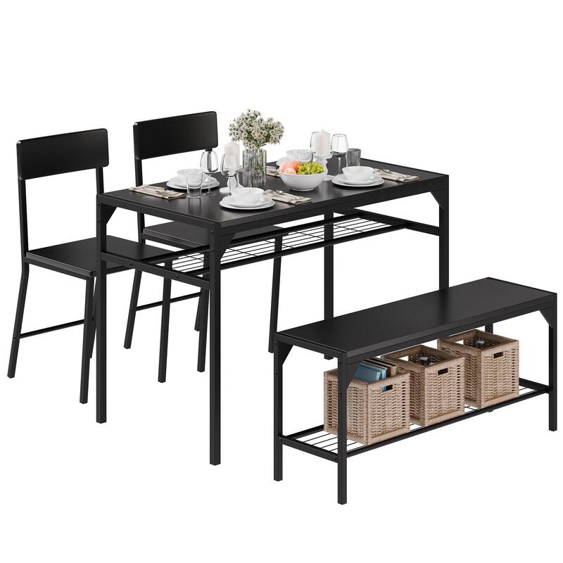 Futzca Dining Table Set, Kitchen Bar Table and Chairs, 3 Or 4 Pieces