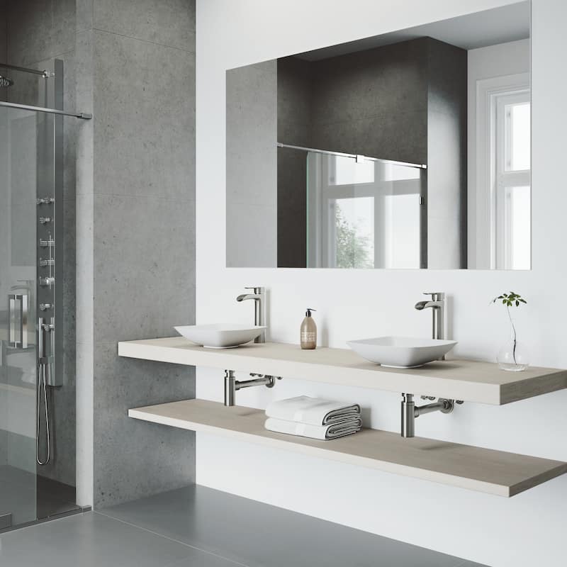 VIGO Niko 11" H Single Handle Single Hole Bathroom Vessel Faucet