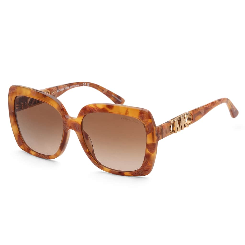 Michael Kors Women's Nice 57mm Amber Graphic Tort Sunglasses