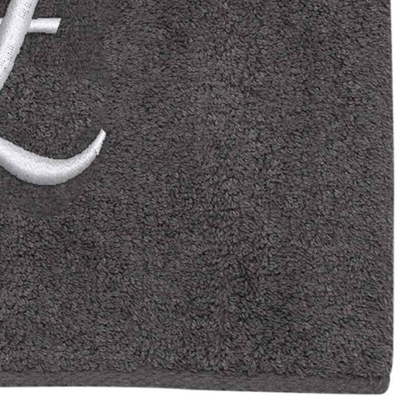 Avanti Linens Granite/Silver Script Monogram Bath Towel Letter Z - Bath Towel