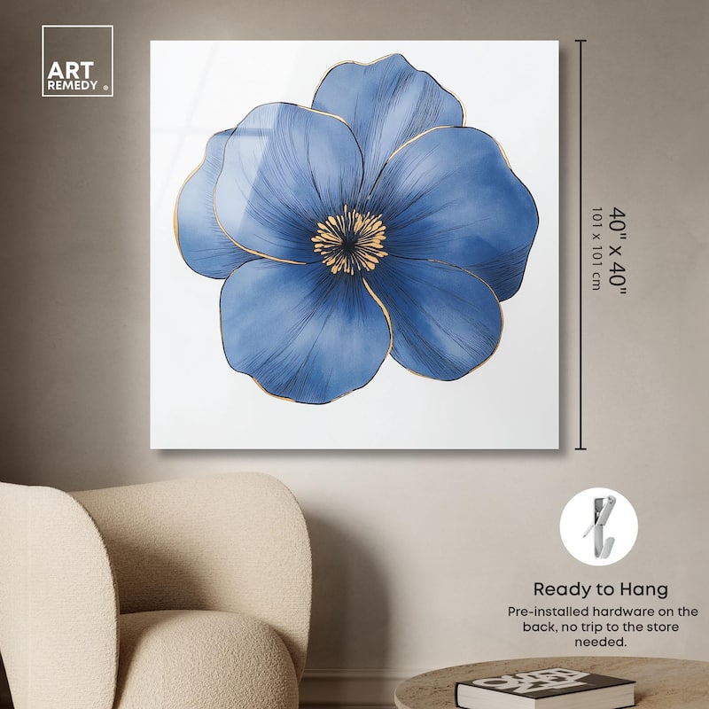 Blue Brilliance II Acrylic by Art Remedy, Ready to Hang