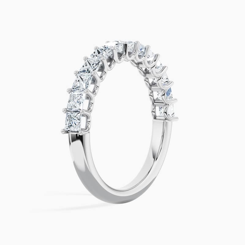 Auriya 14k Gold Princess Lab Grown Diamond Half Eternity Band 1.30 - 5.25 ct. tw. (F-G, VS)