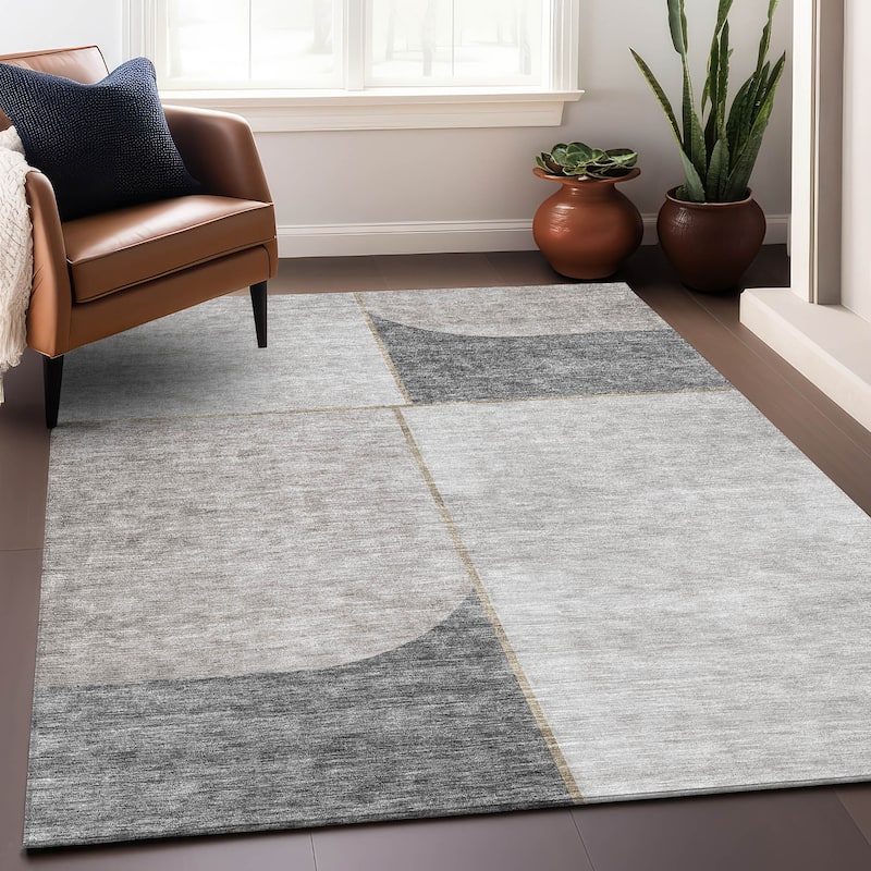 Premium Washable Super Soft Contemporary Deco Mayfield Rug
