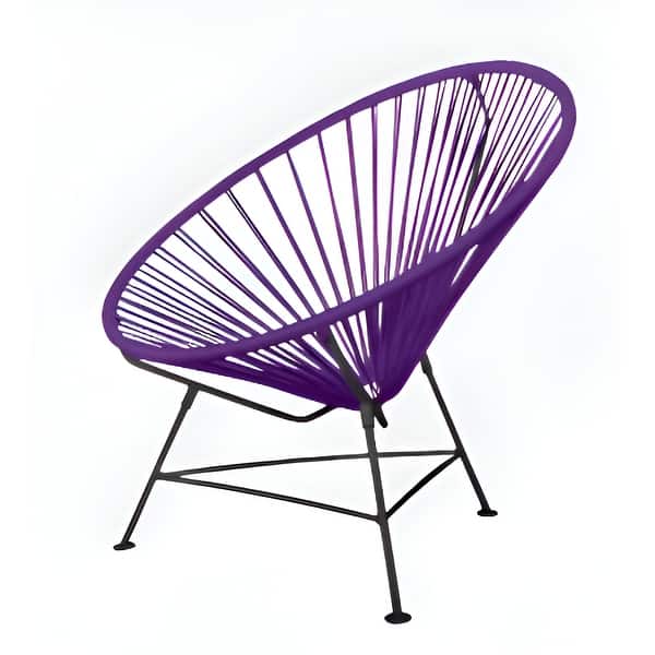 slide 1 of 1, Modern Outdoor/Indoor Acapulco Lounge Chair (Set of 4) Purple