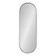 preview thumbnail 27 of 51, Kate and Laurel Rollo Capsule Framed Wall Mirror 16x48 - Black