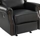 preview thumbnail 30 of 62, Ilario 32.67'' Wide Genuine Leather Manual Rocker Recliner, Set of 2