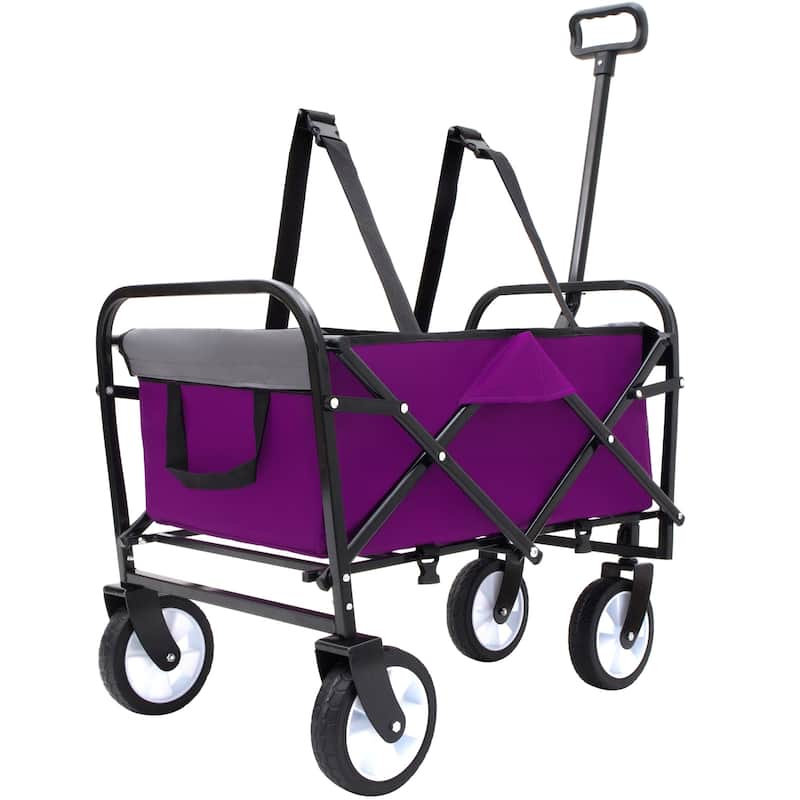 225 lb Collapsible Wagon Cart with Strapping System
