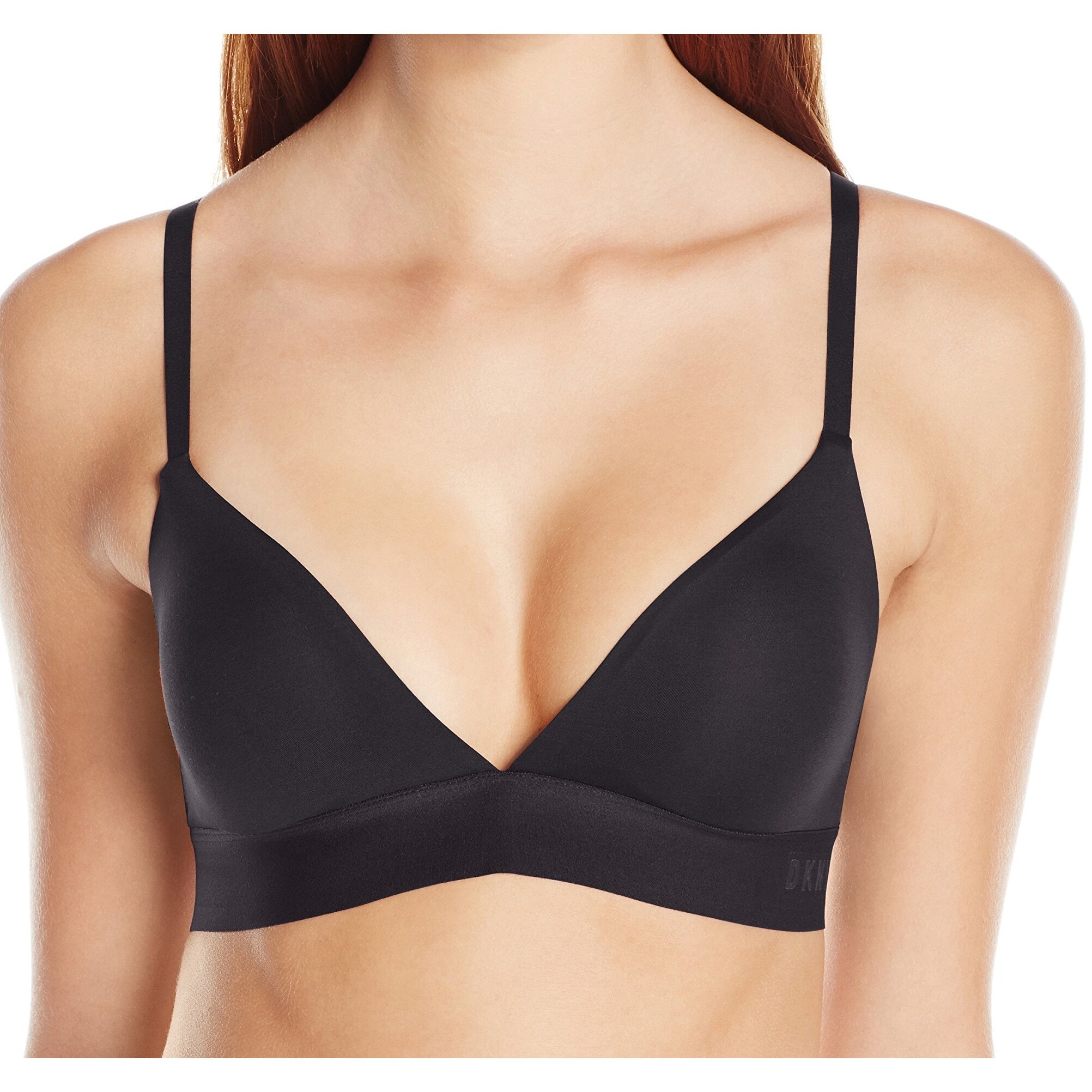 black plunge bralette
