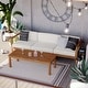 preview thumbnail 1 of 9, Upland Outdoor Patio Teak Wood 4-Piece Furniture Set White